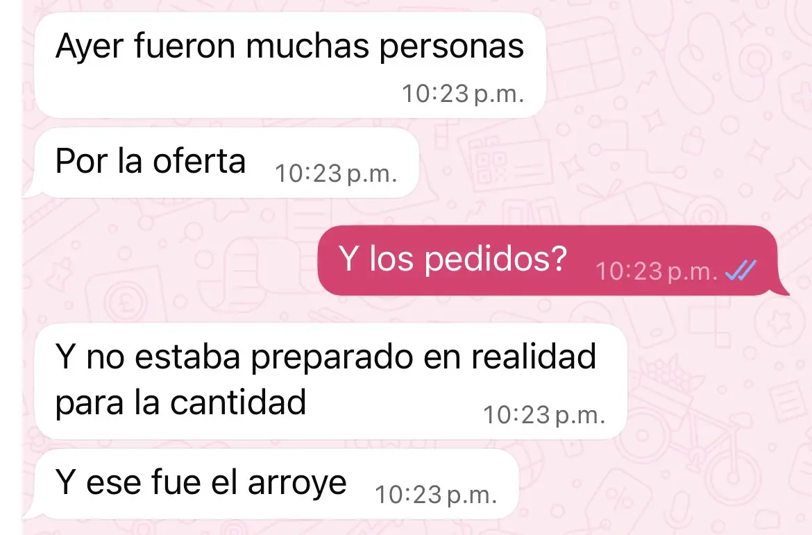 Cliente desbordado por la demanda
